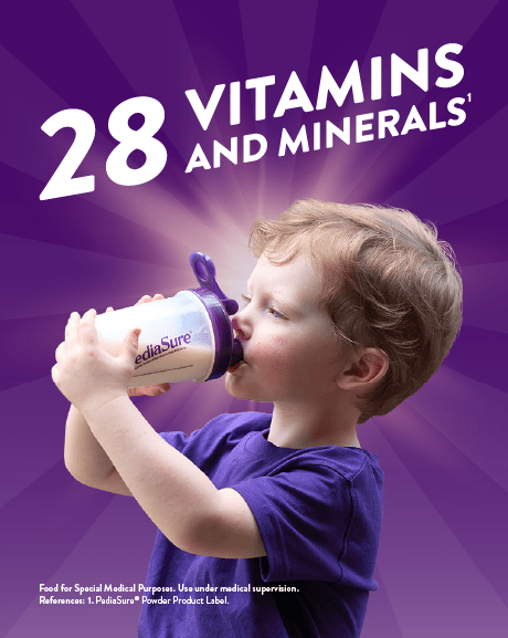 PediaSure® - Suitable for the nutritional support of kids aged between 1 and 10 years old.