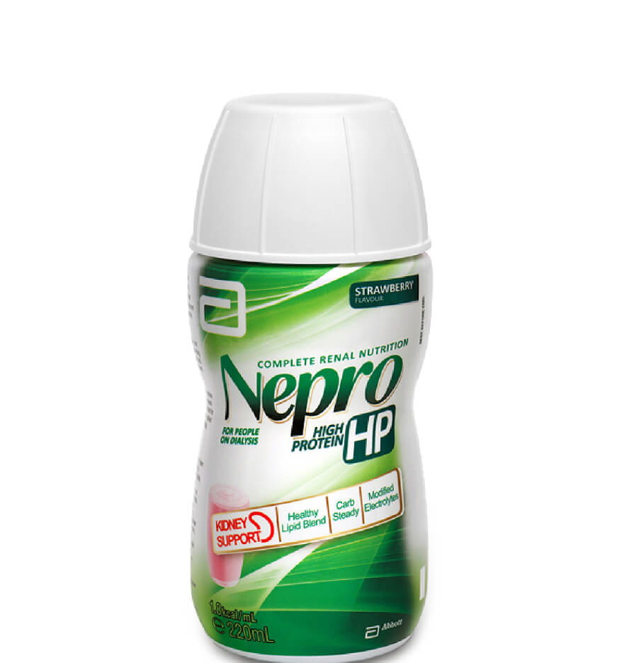 Nepro HP Strawberry - High in energy and protein for people on dialysis.