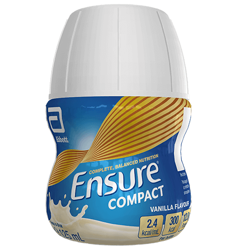 Ensure Compact - A nutritional supplement with or between meals, or as a sole source of nutrition.