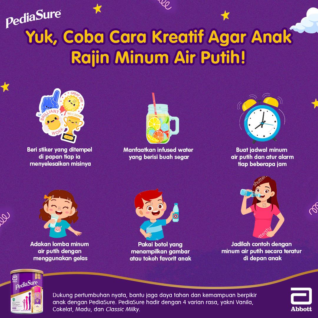 cara mengatasi dehidrasi agar anak rajin minum air putih