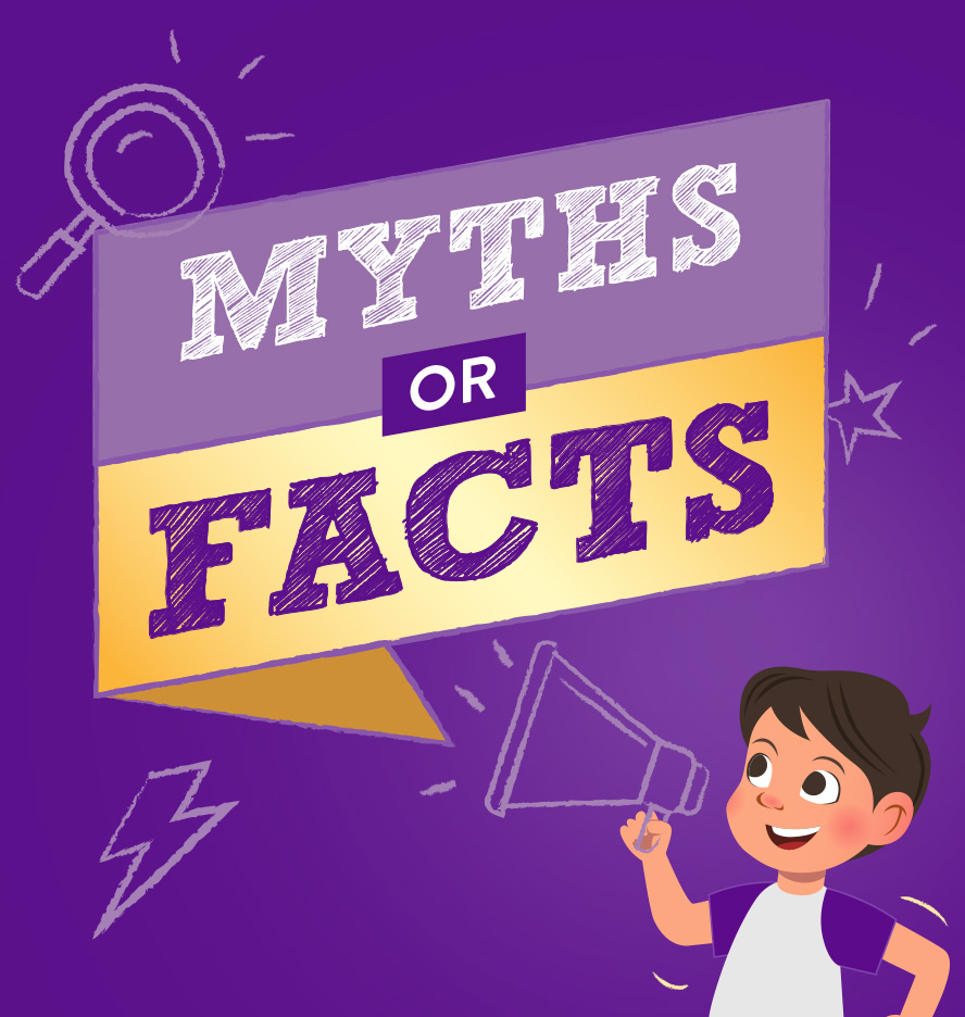 Graphic titled 'Myths or Facts'