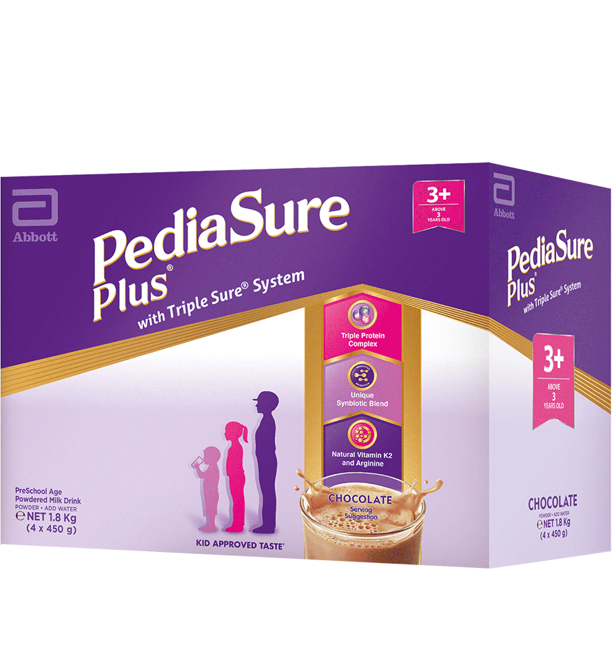 PediaSure Plus Chocolate flavored powder milk drink Box Image