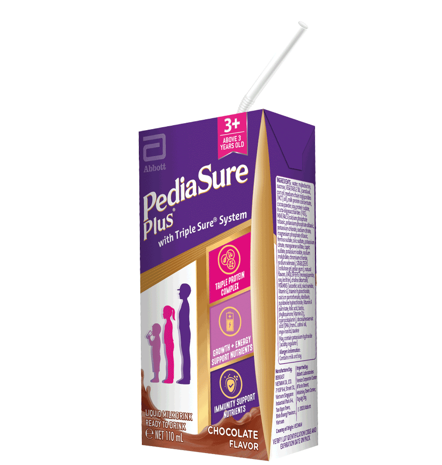 PediaSure Plus Chocolate flavored ready-to-drink package Image