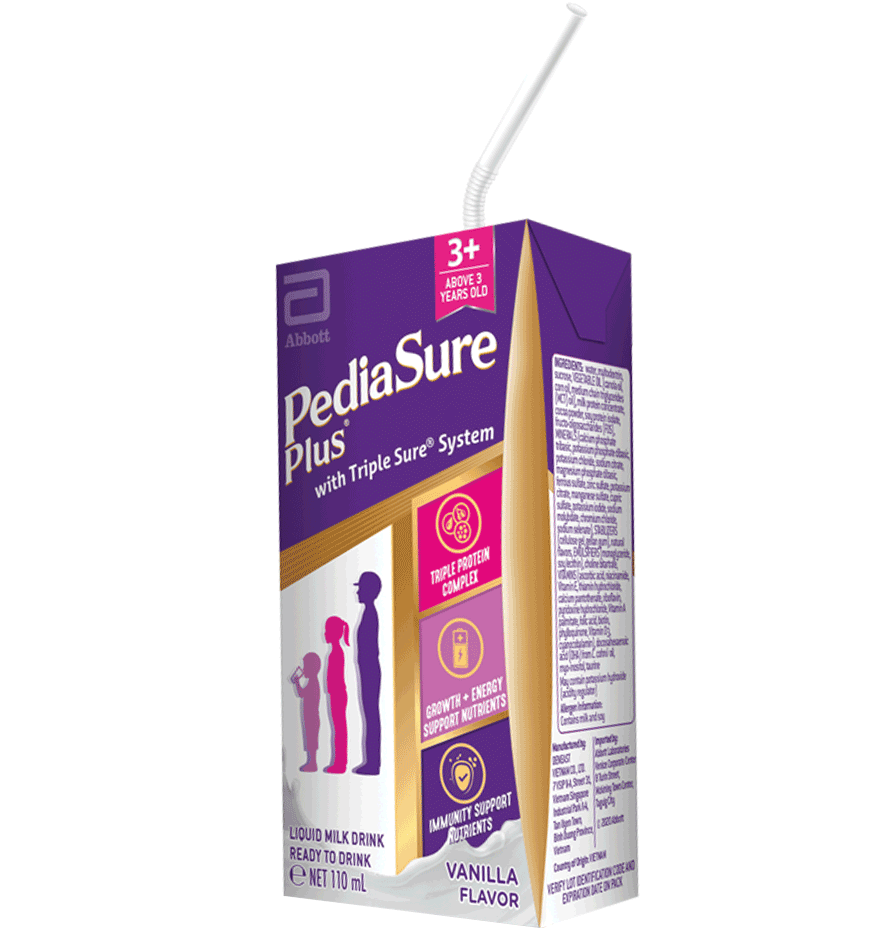 PediaSure Plus Vanilla flavored ready-to-drink package Image