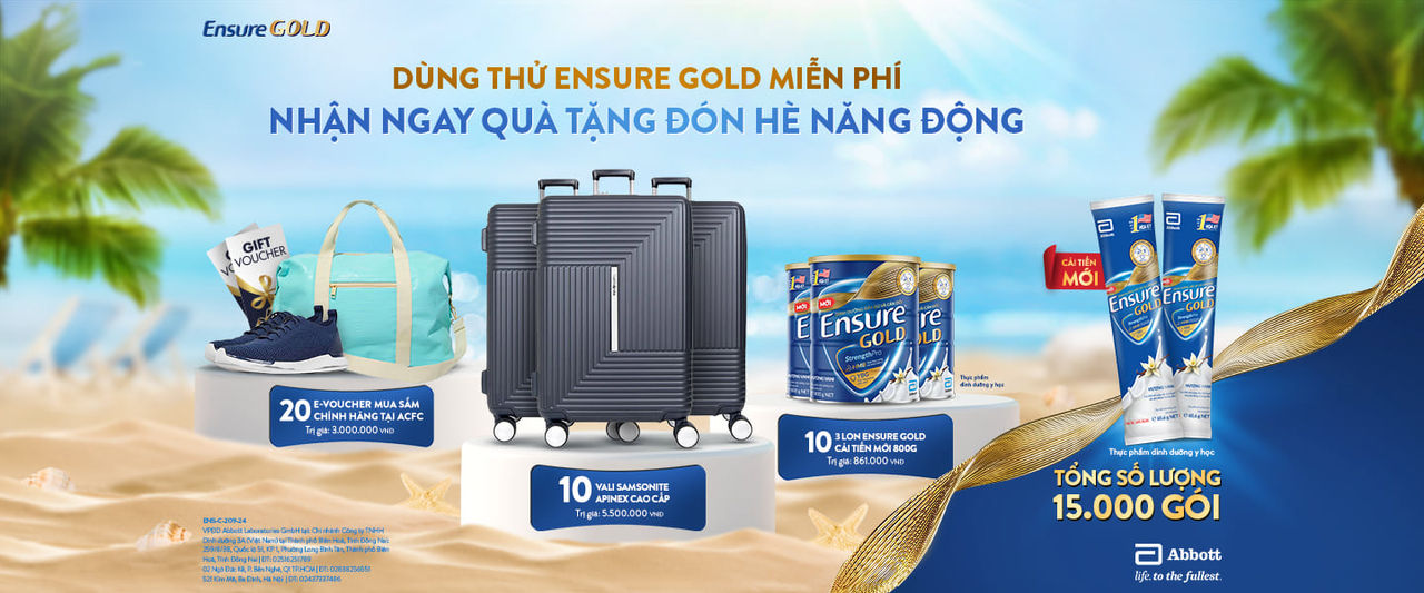 Đăng ký dùng thử Ensure Gold Cải Tiến mới